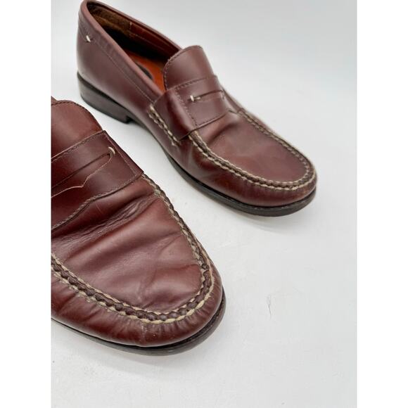 Johnston & Murphy Brown Leather Men\'s Penny Slip On Loafer Size 10 main image 9
